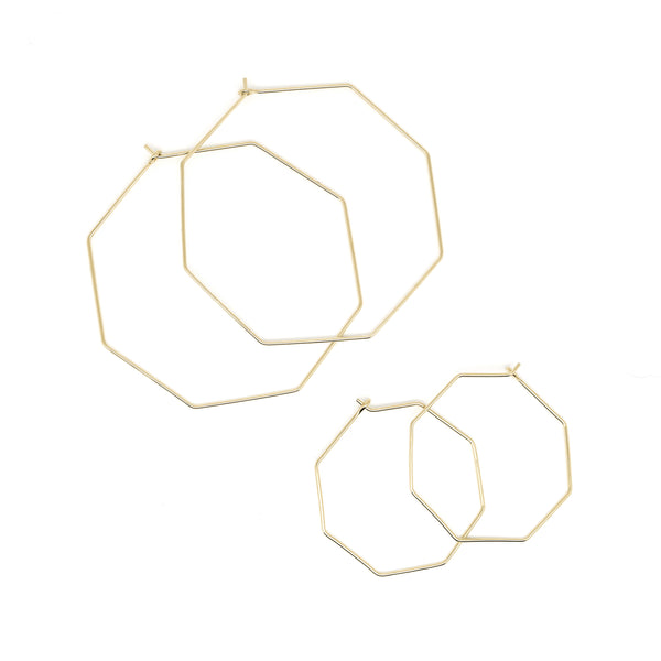 Hexagon hoop earrings sales forever 21