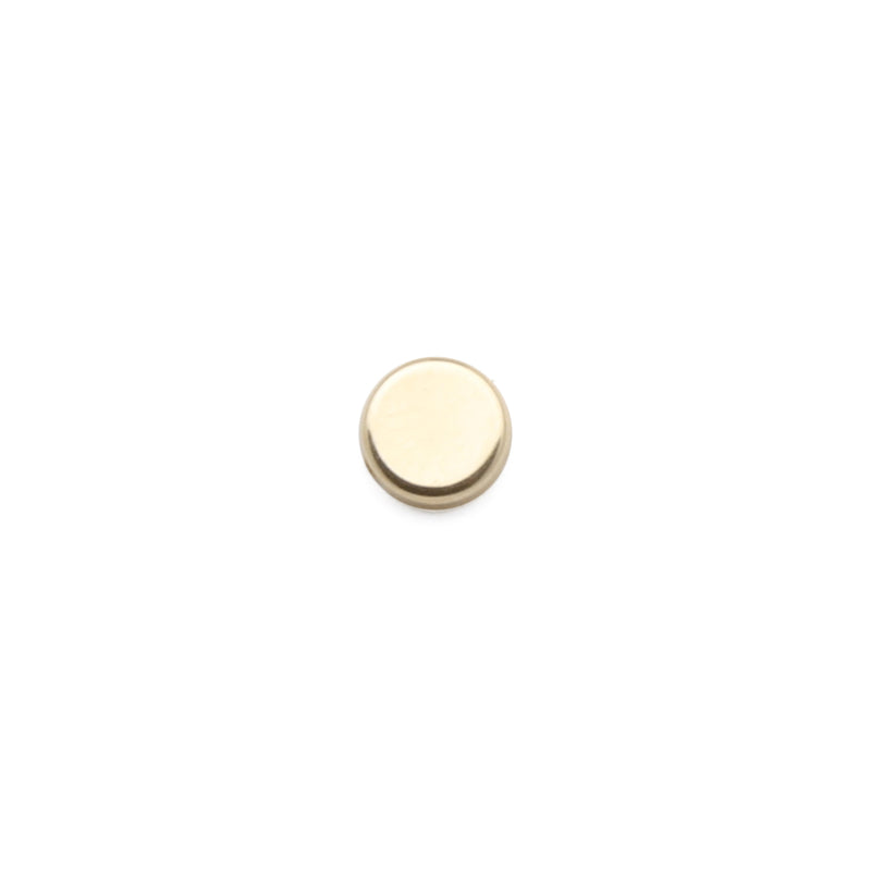 14k Flat Disc Stud