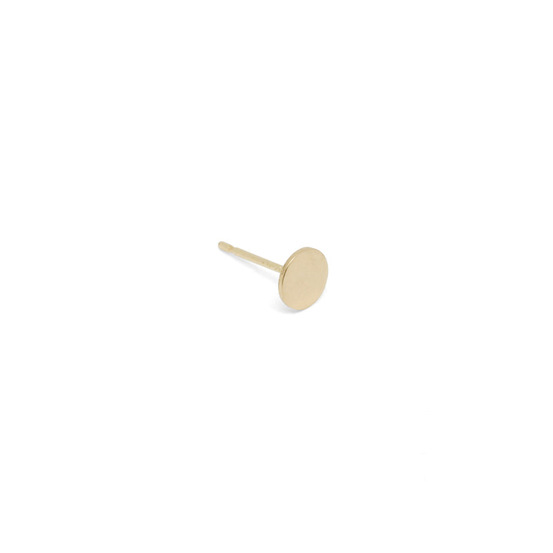 14k Flat Disc Stud