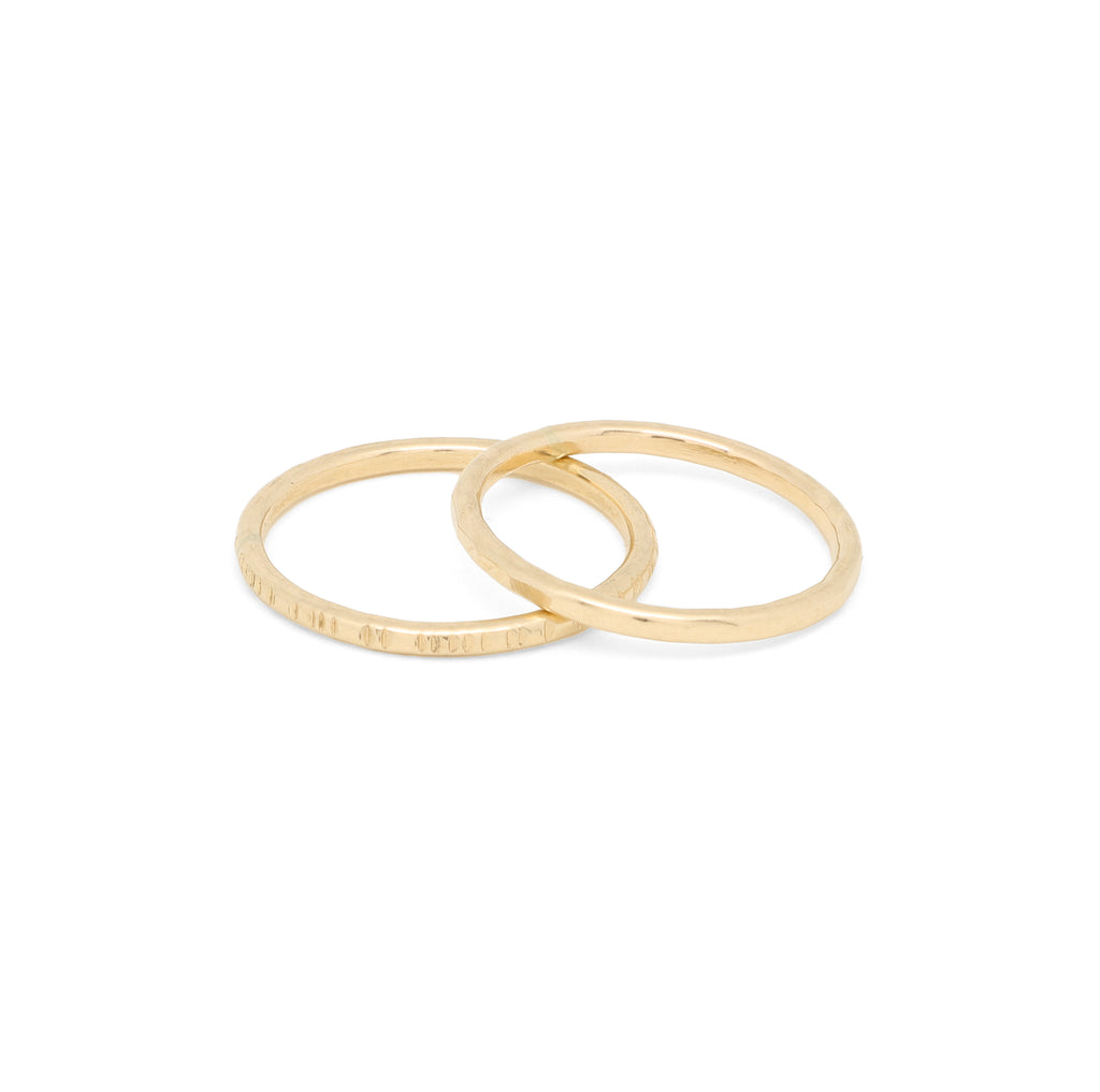 Gorjana Crew Ring Set | Gold | Size 7 | Shopbop